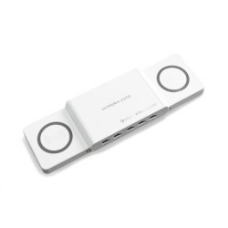 Sạc Đa Cổng Macbook Hyperjuice Ultimate Charger 110w Dual Wireless Charger 15w (HJ-UC5-W15LR)