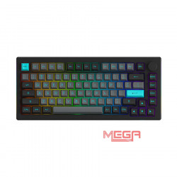 Bàn phím cơ AKKO 5075B Plus Black & Cyan (AKKO CS switch - Wine Red)