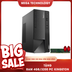 Máy bộ Lenovo ThinkCentre Neo 50T Gen3 11SC001LVA (Cpu i3-12100, Ram 4GD4, SSD 256GB, Vga UHD Graphics, No OS, Keyboard, Mouse)
