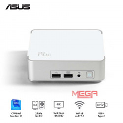 Máy bộ mini Asus Nuc 13 RNUC13VYKI50006 90AB3VYK-MR6160  ( Intel Core i5-1340P 4,60 GHz)